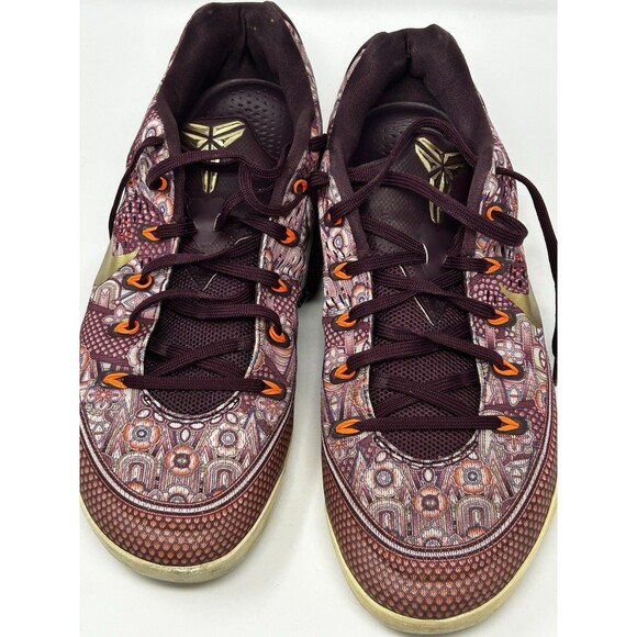 Nike Kobe 9 EM Low Deep Garnet Gold 646701-676 Size 13 Authentic main image 9